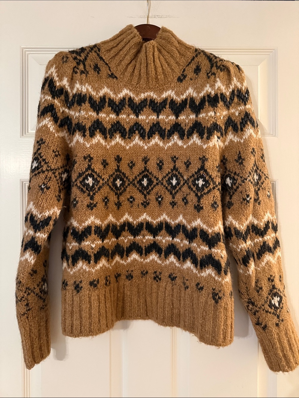 Veronica Beard Chiana beaded sweater large